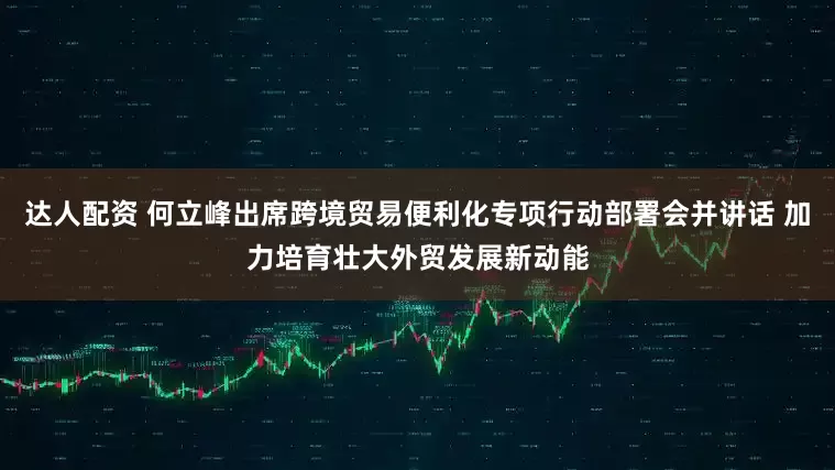 达人配资 何立峰出席跨境贸易便利化专项行动部署会并讲话 加力培育壮大外贸发展新动能