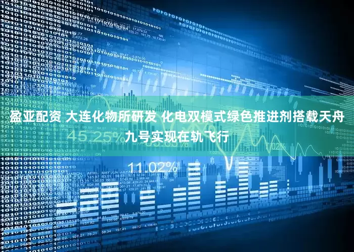 盈亚配资 大连化物所研发 化电双模式绿色推进剂搭载天舟九号实现在轨飞行