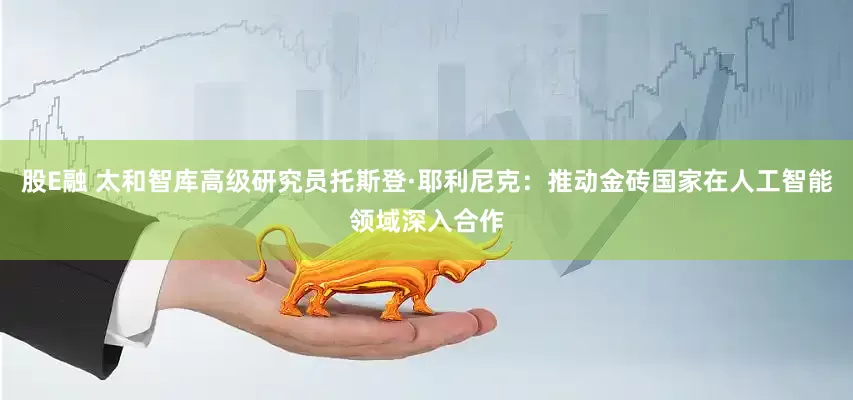 股E融 太和智库高级研究员托斯登·耶利尼克：推动金砖国家在人工智能领域深入合作
